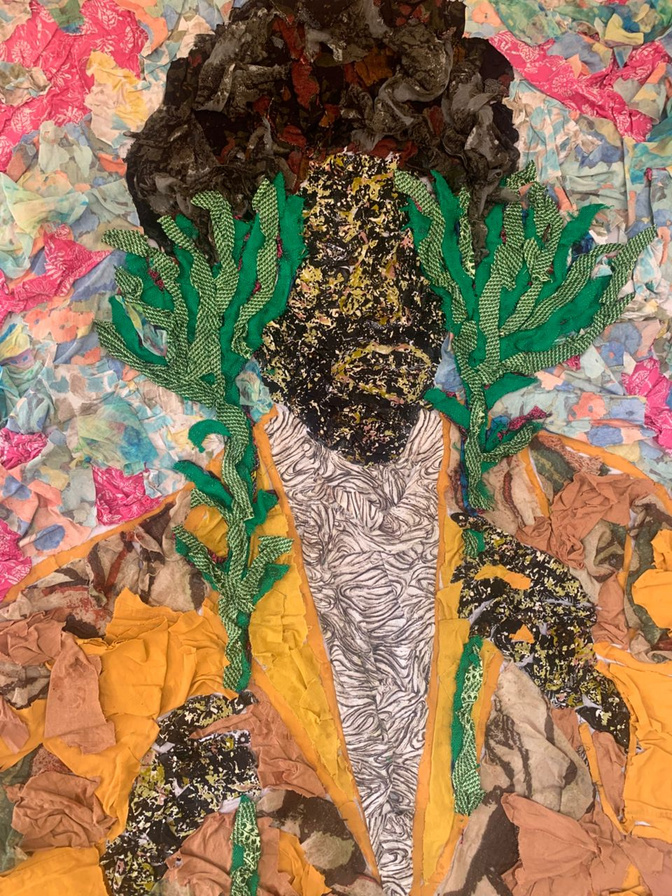 A Black Man Smelling Flowers — Evan'S Nyarko